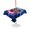 Purple, Orange, Pink, variant on Outdoor Tablecloth with Umbrella Hole for Patio/Picnic/Party/Camping, Glowing Soccer Waterproof Table Cloth Rectangle Table Cover Washable, Neon Grid Sports Football Gaming (60"x 102")