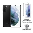 thumbnail image 1 of Refurbished Samsung Galaxy S21+ Plus 5G G996U (Fully Unlocked) 128GB Phantom Black with Screen Protector, 1 of 4