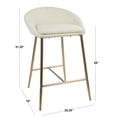 thumbnail image 4 of Matisse Contemporary Counter Stool by LumiSource, 4 of 8