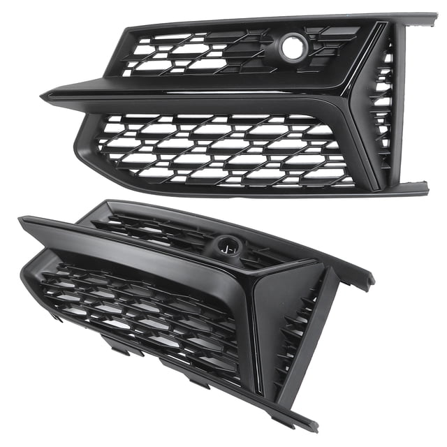 Noir Mat, Housse de Gril, Installation Simple, ABS Résistant aux Intempéries, Durabilité Maximale pour A6 avant C8 2019-2020 A6 Berline C8 2019-2020 Noir Mat + Noir Lustré, Noir Mat