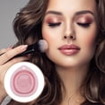 thumbnail image 2 of Unique Bargains Teardrop Shape Makeup Brush Cleaning Mat 1 Pc Pink, 2 of 6