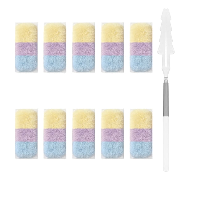 Extendable Dusters for Cleaning 110Cm Electrostatic Disposable Duster Kit with 10 Refill Heads for High Ceilings, Crevices, and Under Furniture