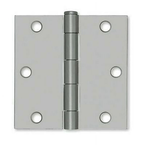 B1240  3 1/2" Square Corner Door Loose Pin Hinge Zinc