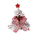 thumbnail image 3 of Sombrero para de Navidad Decorativo Adorno de Navidad Gorra Festiva para Decoración Sombrero con Lazo No Tejido Función Ornamentación Adecuado Arco plateado, 3 of 8