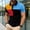 Black, variant on Tactical Polo Shirts for Men Casual Summer Colorblock Short Sleeve Graphic Tees Golf Collared with Pocket Slim Fit Pullover Tops