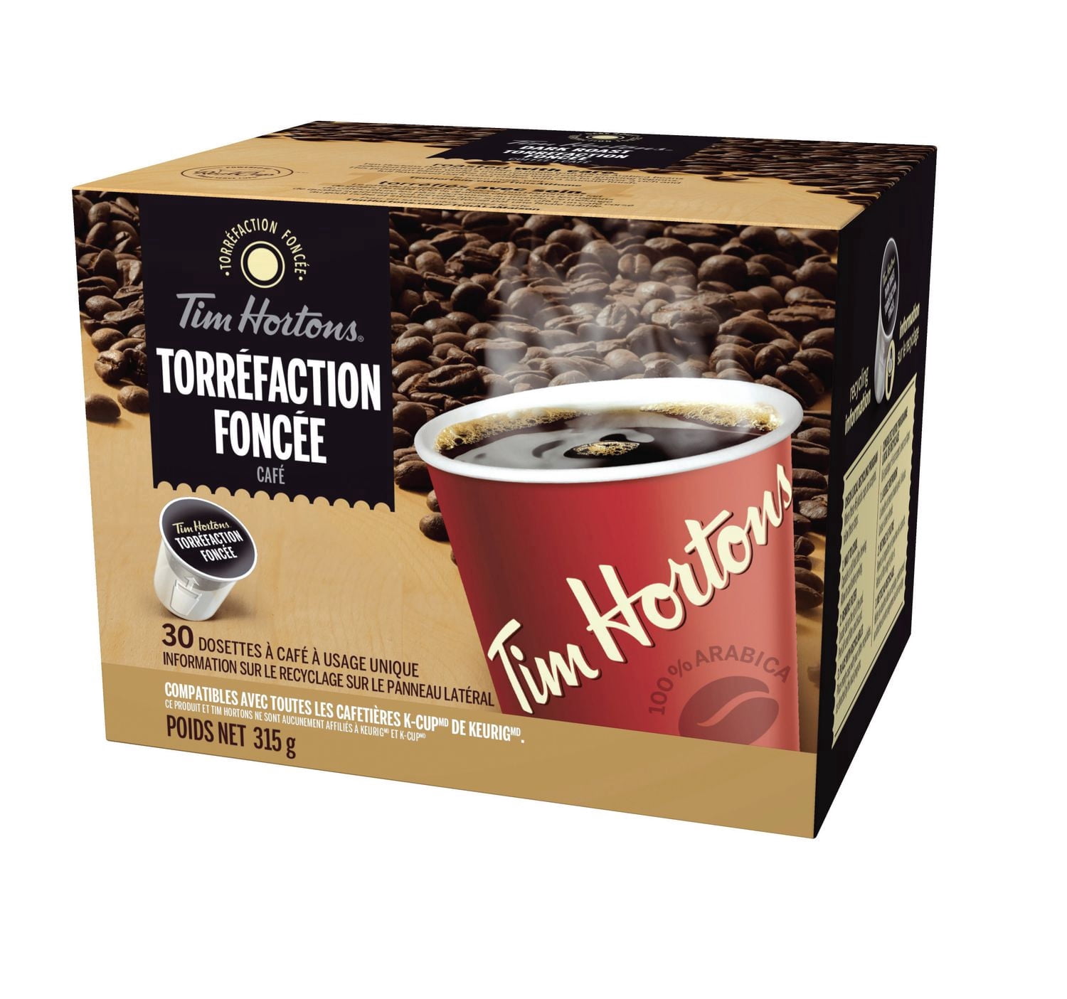 Café Tim Hortons à torréfaction foncée