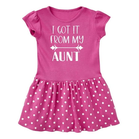 

Inktastic I Got It From My Aunt Gift Toddler Girl Dress