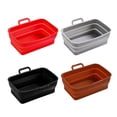 thumbnail image 4 of pitrice Fryer Tray Bake Plate Baking Supplies Heating-resistance Compact Size Smooth Surface Washable Multicolored Kitchen Gadget Brown, 4 of 9