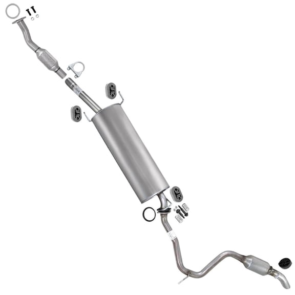 Northeastern Exhaust Rear Catalytic w/ Muffler & Tail Pipe Kit Fits 2009-2012 Toyota RAV4 2.5L - Direct Fit | EPA-Approved | Stainless Steel