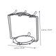 thumbnail image 4 of FENGGUIQU Organizador De Tazas Y Platos De Metal Negro Con Base Estable Para Cocina, 4 of 8