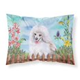 thumbnail image 1 of Carolines Treasures CK1245PILLOWCASE Medium White Poodle Spring Fabric Standard Pillowcase, 1 of 2