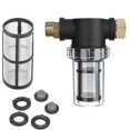 thumbnail image 1 of 3/4" Garden Hose Sediment Filter For Pressure Washer Sediment Filter Nozzle For Outdoor Gardening Water Inlet Filter1pcs-black, 1 of 4