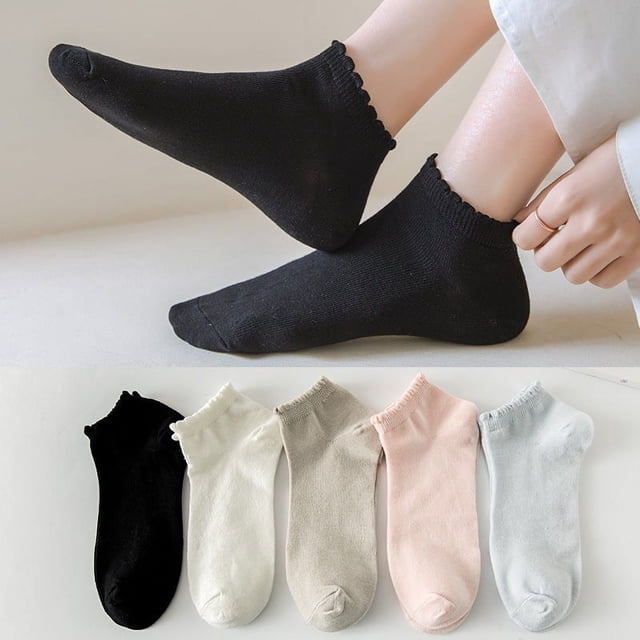 Calcetines de oso tridimensionales de primavera y otoño, lindos calcetines de mujer, calcetines de barco transpirables japoneses, boca de burbuja, parte superior baja, rizados