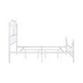 thumbnail image 4 of Homycasa Victoria Full Size Metal Bed Frame Platform, White, 4 of 8