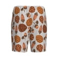 thumbnail image 4 of Picia Pinecone Autumn Pattern Pajama Shorts for Men, Men's Pajama Bottoms, Sleepwear,Short Pajama Pants-X-Large, 4 of 9