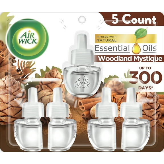 Air Wick Plug-In Scented Oil Air Freshener Warmer Refills, Paradise Retreat, 5 Count