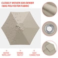 thumbnail image 3 of EliteShade Beige Replacement Canopy for Round 7.5FT Patio Umbrellas with 6 Ribs (Canopy Only), 3 of 5