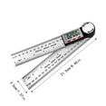 Digital Display Angle Ruler 2024 New 2 In 1 Precision Ruler & Digital