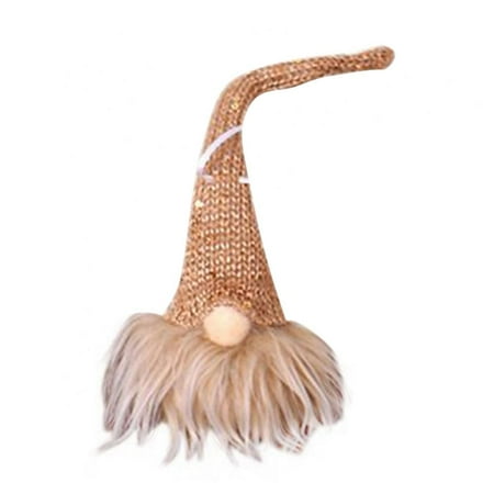 

Baywell Christmas Forest Man Christmas Tree Decoration Pendant with Lights Luminous Holiday Home Furnishings Hanging Ornaments Forest Man with Lights Ball Gray