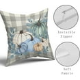 thumbnail image 5 of Fall Pillow Covers 18x18 Inch Set of 2 Autumn White Blue Teal Pumpkin Eucalyptus Leaf Buffalo Plaid Decorative Throw Pillows Thanksgiving Pillow Case Cotton Cushion Cover Decor for Couch Bed Sofa, 5 of 5
