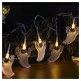 thumbnail image 1 of 2 Meters 10LED Light Spooky LED Lights Horror Themes Adjustable Light Bat Ghost Pumpkin Shapes Halloween Decor, 1 of 6