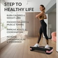 thumbnail image 6 of FlexWave 31-inch Aerobic Step Platform, Adjustable Fitness Stepper with 4 Adjustable Step Risers, Aerobics Stepper Workout Stepper for Aerobic Strength and Training in Home Gym，Multicolor, 6 of 7