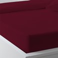 thumbnail image 2 of The Great American Store 1800 Series - 4 PC Brushed Microfiber Waterbed Sheet Set - 15" Deep Pocket Attached (Solid, Burgundy , Super Single ), 2 of 3