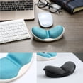 thumbnail image 2 of ZLight Anti -Skid Mousepad Mouse Pad Wrist Rest Support Mat Ergonomic Office Healthy Mouse Pad for Computer Laptop Desktop black 1Set, 2 of 6