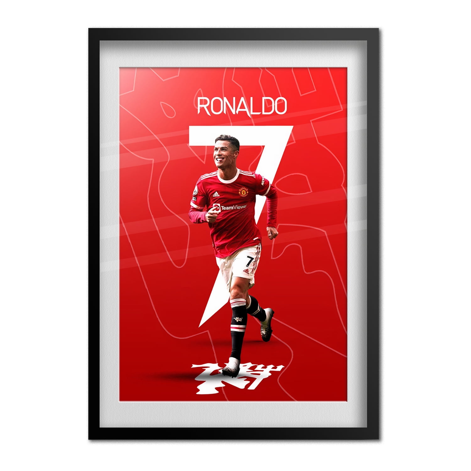forurening Lily Uændret CR7 Cristiano Ronaldo Poster | Soccer Sport Wall Art | Motivational Print  24x36 - Walmart.com