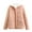 Pink—Coat, variant on AGWOLF Quilted Jackets for Woemn Warm Sherpa Lined Long Sleeve Padded Coats Casual Zip Up Hooded Puffy Jacket Winter Thermal Outwear with Pockets