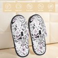 thumbnail image 2 of Balery Cowboy Pantuflas de Casa de Felpa Silenciosas con Diseño Estampado, Zapatillas Cómodas Antideslizantes de Algodón para Interior-Medium, 2 of 8