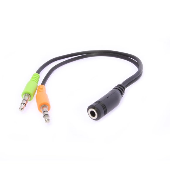 axGear 3.5mm Cell Phone Headset to Computer Splitter Adapter Use Headset on Computer