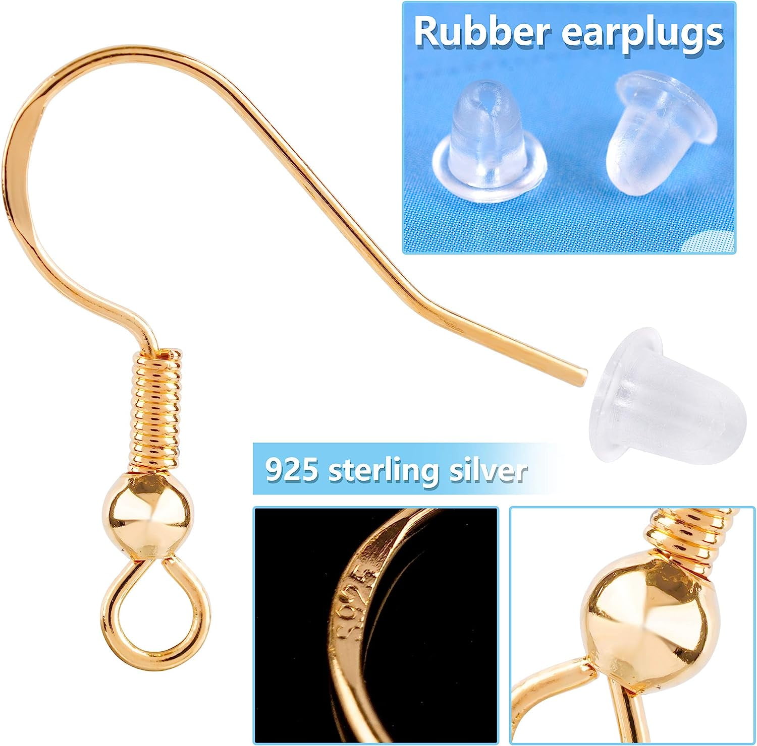  Silicone Earring Backs Earring Backings 1200 Pcs Soft