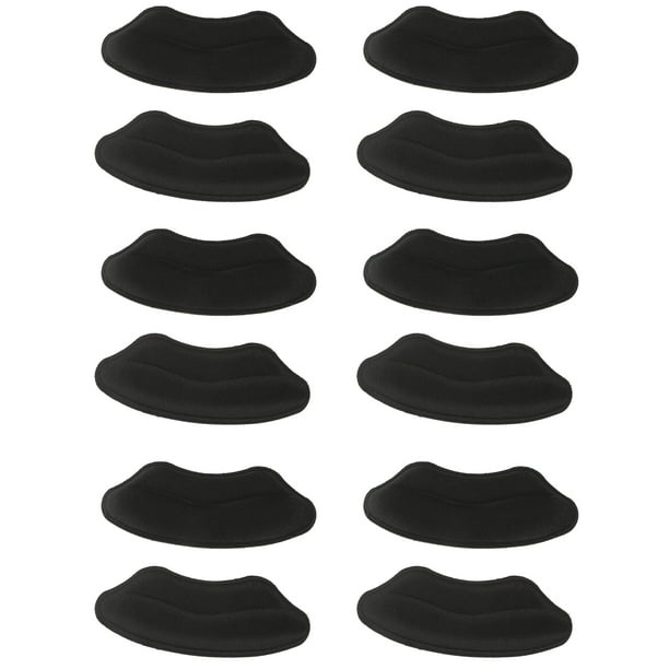 6 pares de almohadillas invisibles para el talón, almohadillas adhesivas para el talón, insertos para el talón, almohadillas recortables para el talón.