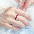 thumbnail image 3 of YYKihy Cubic Zirconia Colorful Rainbow Ring Multi Color Gemstone Ring Jewelry, 3 of 6