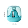 thumbnail image 3 of Manual Pencil Sharpener Portable for Kids, Gaqring Compact Mini Sharpener with Large Capacity Bin, Durable Alloy Steel Blade for Classroom Homework Supplies, Sky Blue, 3 of 6
