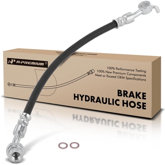 A-Premium Rear Passenger Brake Hydraulic Hose Compatible with Select Hyundai and Kia Models - Optima 2011-2016, Sonata 2011-2015, Azera 2012-2017, Cadenza 2014-2016 - Replace# 587383V600
