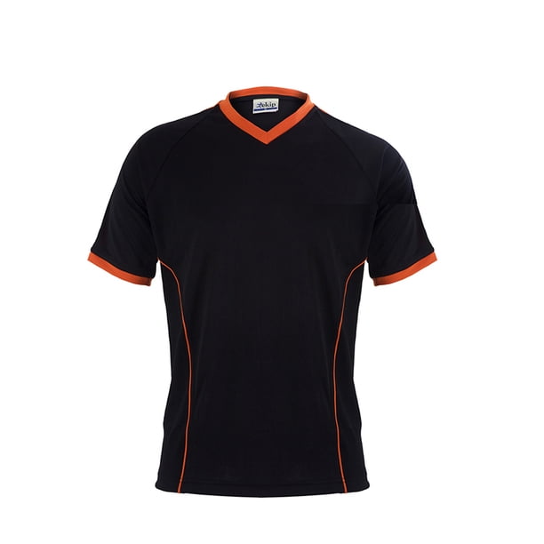 Playera deportiva Ekipdry NEGRO/BARANJA XL