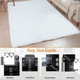thumbnail image 6 of Goolela 2x6 Rug Runner White Fluffy Fuzzy Faux Rabbit Fur Rug for Hallway Entryway, 6 of 9