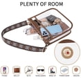thumbnail image 3 of Crossbody HKCLUF de cuero de diseño con correas Leopard Innova, 3 of 8