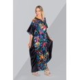 thumbnail image 5 of Women Kaftan Tunic Kimono Free Size Long Maxi Party Dress for Loungewear Holidays Nightwear Dresses - One Size, 162-Black Camo, 5 of 6