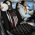 thumbnail image 3 of Uorisanigo 2PCS Car Seat Covers Front Seats Only, Rocky Mountain Eagle Split Automotive Cushion Cover, Vehicle Seat Protectors Driver Interior Accessories Universal for Most Cars, SUV, 3 of 7