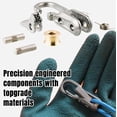 thumbnail image 3 of 6-Pack Portable Paracord Tensioner - Knot-Free Roller Rope Adjuster Secure Lock Tightening Tool for Tent Guy Lines Tarps Boating Camping Outdoor Survival Gear, 3 of 8