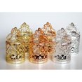 thumbnail image 3 of Electroplated Metal Birdcage Shape Tea Light Candle Holder Holder Home Decor A-Silver, 3 of 8