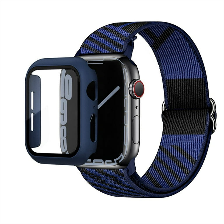 Stretchy Nylon Solo Loop Compatible with Apple Watch Band 38mm 40mm 41mm  42mm 44mm 45mm for Women Men, Adjustable Sport Elastic Wristbands Braided  Straps for iWatch Series 7/6/5/4/3/2/1/SE 