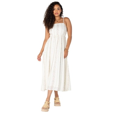 Bridgerton Celebrity Pink Women's Tie Back Midi Dress, Sizes XS-XXXL