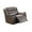 Brown, variant on Fabric Manual Recliner Chair with Pillow Top Arms Gray