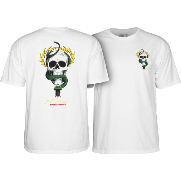 Powell Peralta Mike McGill Skull & Snake T-Shirt, White, Medium