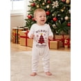 thumbnail image 4 of Christmas Family Pajamas Matching Set Long Sleeve Tops and Plaid Pants Set, 4 of 10