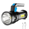 thumbnail image 1 of LED COB Linterna brillante 4 Modo 300lm Lámpara de reflector de antorcha impermeable (Azul), 1 of 4